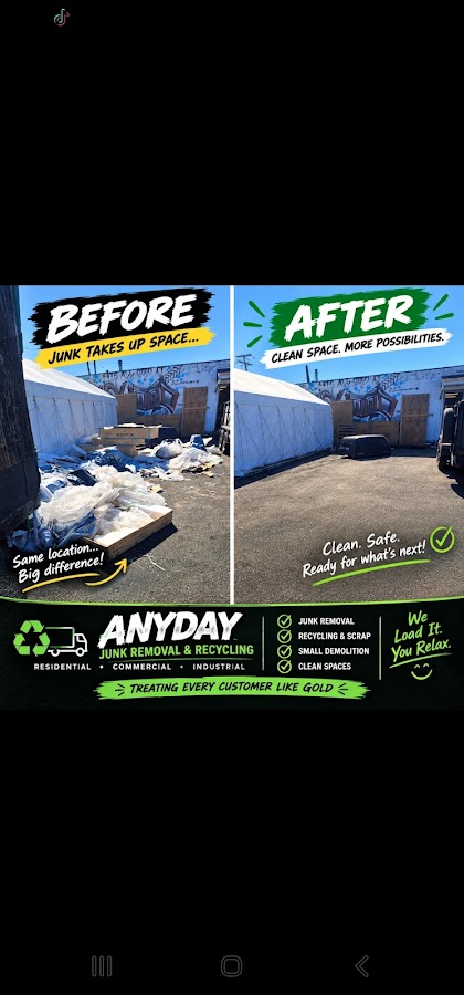 Garbage and rubbish removal by Anyday Junk Removal
