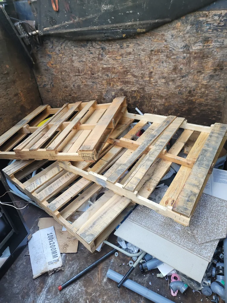 Completed junk removal load from a Metro Vancouver job